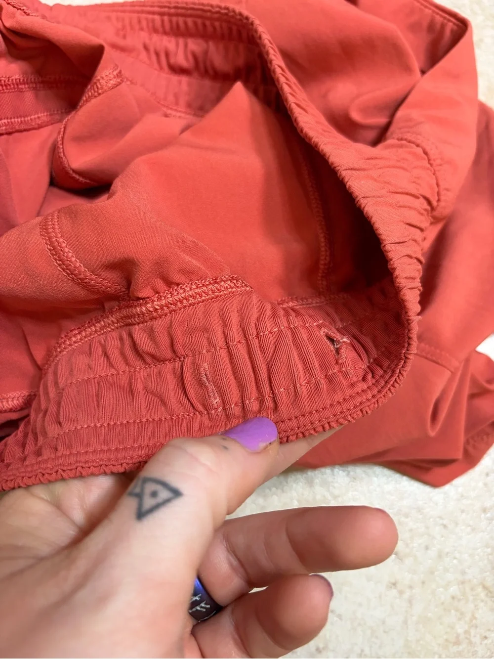 Lululemon Pace Breaker Short *Linerless *5”(Pink Punch) Size Small